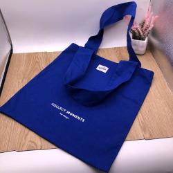 Blue Cotton Favor Bag For Shopping