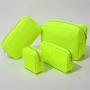 RTS Stock Wholesale Multi Colors Waterproof Nylon Pouch Cosmetic Bag Women Letters Patch DIY Makeup Bag Teens large toiletry bag