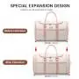 Lovevook Large Durable Duffel Bags with Shoes Compartment Wash Bags portable Carry on Ladies Luggage Travel Duffel Bags 2pcs