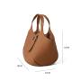 Classic Design Purses And Handbags Ladies Bags Soft Lichee Leather Bucket Bag Women Handbags