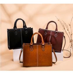 REALER Dropshipping women Shoulder Crossbody Bags Ladies tote Hand bags genuine leather oil wax skin women handbags