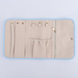 Keymay Women Fashion Travel Jewelry Roll Storage Organizer Bag Ring Earrings Bracelet Organizer Jewelry Rolls