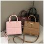 KBW636 Pure Colour New Casual Women Bag Fashion Indentation Handbag Ladies Single Shoulder Slanting Cross Square Bag