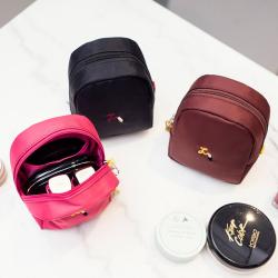 Gelory Portable Lipstick Make Up Bag Cute Mini Pouch Bag Wholesale Different Colors Zipper Toiletry Bag