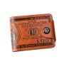 Short wallet men's new brand personality money clip men's bifold buckle multi-card position pu leather wallet purse