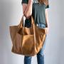 2024 Custom Hot Selling High Capacity Leather Tote Bag For Women Luxury Travel Weekend