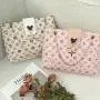 Embroidery tote bag ladies bag 2024 new women's shoulder bag diamond chain crossbody Korean printing handbag
