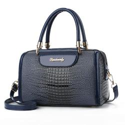 Bags for women 2024 new crocodile pattern Boston pillow bag large capacity women's handbag shoulder crossbody bag
