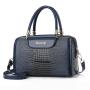 Bags for women 2024 new crocodile pattern Boston pillow bag large capacity women's handbag shoulder crossbody bag