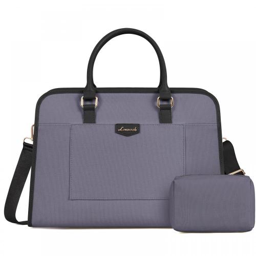 LOVEVOOK 15.6 In Laptop Tote Work Bags Canvas Briefcase Lightweight Handbag Shoulder Bag Office College Laptop Bag for Women