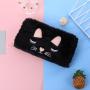 Custom Design Plush Wallet Lovely Cartoon Cat Shape Purse Wallet Card Holder Wallets