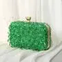 Fashionable New Handmade Beaded Portable Women's Bag Bright Color Dress Embroidery Dinner Bag High Quality Women's Banquet Bag