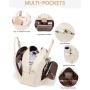 LOVEVOOK 2pcs waterproof trendy overnight shoulder crossbody handbag large carry on Weekender outdoor travel luggage duffel bags