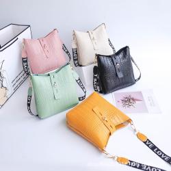 Crocodile patterned bucket bag women messenger bags 2024 new Korean fashion trendy shoulder crossbody bag for women
