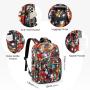 2023 LOVEVOOK New flower print college office business stylish usb computer rucksack 15.6inch travel women's laptop backpack