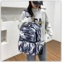 Promotional Sale 2024 New Multi Color Student School Bag Fresh And Sweet Print Nylon Backpack