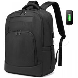 LOVEVOOK 15.6 17 Inch Waterproof Travel Backpack with USB Port Mens Anti-theft College School Bookbag Laptop Backpack for Men
