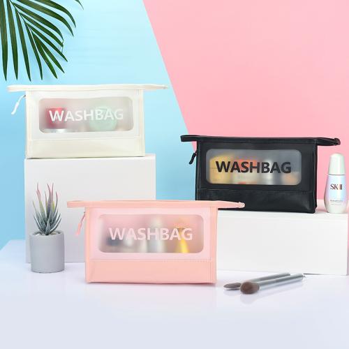 Gelory Custom Logo Transparent Cosmetic Bag Female Travel Portable Large Capacity Cosmetic Storage Bag Makeup Pouch