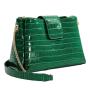 New Custom Fashion Styles Ladies Handbags Shoulder Bag Green Embossed Croc Texture Luxury Crossbody Bags Handbags For Women