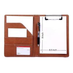 Luxury A4 Leather Notebook Cover Personalized Office Portfolio Folder
