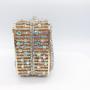 Factory Direct Sale Box Clutch Evening Bag Crystal Luxury Anchor Pattern Square Clutches for Women