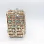 Factory Direct Sale Box Clutch Evening Bag Crystal Luxury Anchor Pattern Square Clutches for Women