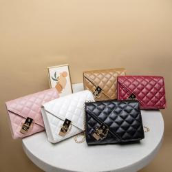 2024 Women's High Quality Fashionable Mini Shoulder Bag Underarm Handbag with Chain Decoration PU Material Stylish Lady Design