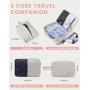 2023 OEM 40L 50L Flight Approved Travel Laptop Bags with Lock 15.6 17 18 inch Men Women Carry on Backpacks with 3 Packing Cubes
