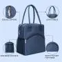 Gelory Reusable Cooler Tote Lunch Bag Easy Clean for Work Picnic Travel Keep Food Fresh Lunch Bag Box