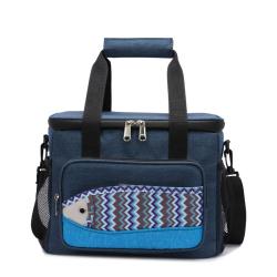 600D Nylon Customized Lunch Bag Multi-functional Fish Pattern Insulation Bag with Adjustable Shoulder Strap Lunch Cooler Bags