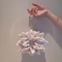 Hot sales bolsos para mujeres Fashion Shoulder Diagonal Rhinestone Ring Portable Evening Clutch Flower Bags for Women
