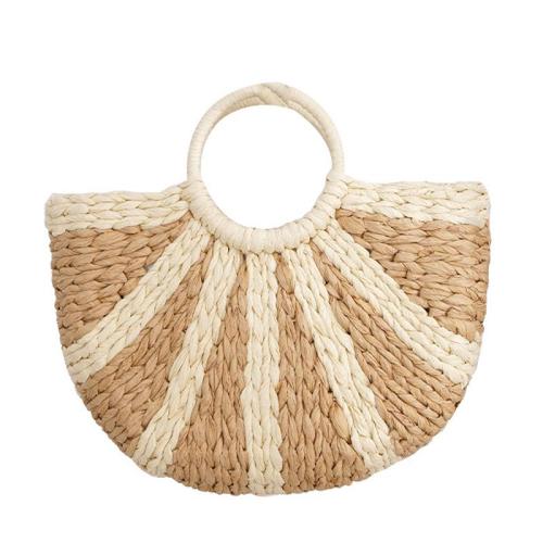 ZR779 Beach Bag Handbag Fashion Handmade Half-Round Rattan Woven Straw Summer Women Messenger Crossbody Bag Girls Lady Straw Bag