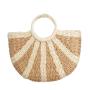 ZR779 Beach Bag Handbag Fashion Handmade Half-Round Rattan Woven Straw Summer Women Messenger Crossbody Bag Girls Lady Straw Bag