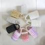 2024 low  price fast shipping Handmade Acrylic resin beaded evening Large Pearl Handbags ladies clutch hand bags with pearls