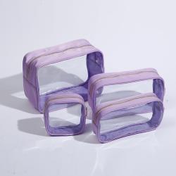New Trendy Product Custom Ladies Travel Toiletry Organizer Make Up Waterproof PVC Pouch Luxury Clear Zipper Cosmetic Bag