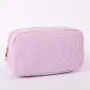 Stock Ready to Ship 4PCS S M L XL Lilac Personal Clutch Women Travel Cosmetic Pouch Beauty Storage Cases Corduroy Makeup Bag