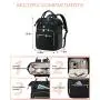 LOVEVOOK 15.6 17 inch Quilted Work Backpack for Teacher Nurse Large Capacity Office College Travel Laptop Backpack with USB Port