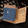 ZR203 Denim Canvas Retro Student Men's Wallet Short Threefold Wallet Men's Change Card Bag Spot Wholesale