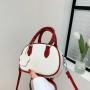 Color matching fashion bag women's 2023 new trend summer hand-held one-shoulder oval bag Western style simple messenger women's