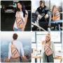 LOVEVOOK Custom Holographic Sling Bag Women Laser Reflective Sling Backpack Small Crossbody Bag Shoulder&Chest Daypack Unisex