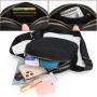 Fashion custom women bumbag pu leather adjustable waistband waist bags for ladies