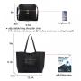 Loiral Tote Purse and Crossbody Bags for Women, Faux Leather Satchel Handbags and Shoulder Purse with Tassel 2pcs women handbags