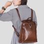 Backpacks women 2021 new fashion vintage back pack waxy cow leather women's school bag ladies backpacks