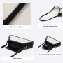 Custom Color Ladies Fashion Splicing Pu Leather Handbag Simple Korean Canvas Leather Shoulder Bag