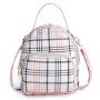 KBW520 Girls' Backpacks Are Versatile And Stylish with Small Checked Schoolbags Cosmetics Women Bag Ladies Backpack Mini Zipper