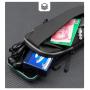 HR304 Waterproof PU Leather Sports Running Phone Arm Bag Outdoor Sports Waist Bag Wrist Single Shoulder Crossbody Fitness Bag