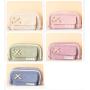 HR203 Solid Color Simple Pen Bag Layered Oxford Girl Boy School Students' Pencil Pouch New Fashion Storage Stationery Pencil Box