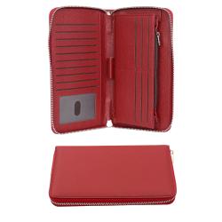 Custom Coin Purse Large Capacity Rfid Blocking Women Pu Leather Wallet Casual Purses 17pcs Card Holder Wallets