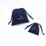 Customized Cotton Twill Drawstring Gift Jewelry Packaging Cosmetic Dust Bag Small Muslin drawstring Makeup Cosmetic Pouch