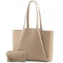LOVEVOOK 15.6 In Leather Work Laptop Tote Bag with Clutch for Women Large Capacity Office Purse Computer Briefcase Shoulder Bag